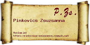 Pinkovics Zsuzsanna névjegykártya